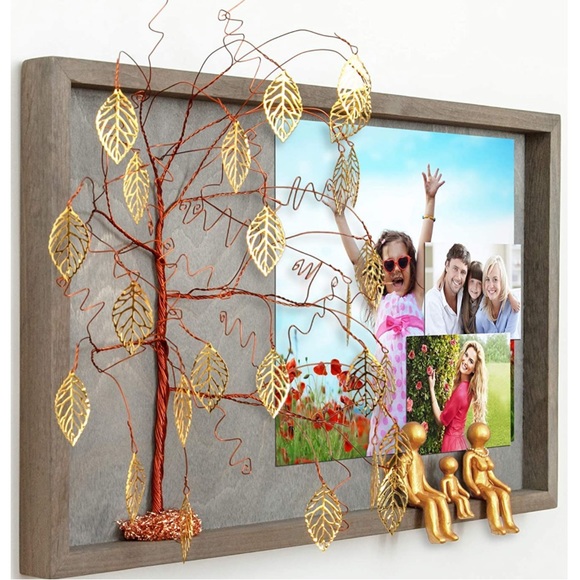 Gold Willow Family Tree, Family Picture Frame for Wall - Picture 2 of 5